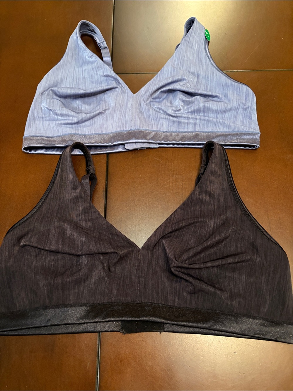 Vanity Fair Wireless Bralette Duo - Lavender and Dark Brown NWOT bundle of 2